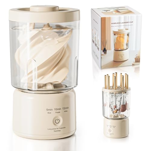 Portable Mini Washing Machine, 2025 NEW Underwear Washing Machine Small Clothes Washer Makeup Brush Cleaner Machine Underwear Washer for Home, Hotel, RV, Travel & Camping