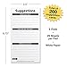Global Printed Products 200 Suggestion Cards for Suggestion Box (Pack of 200)