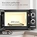 Microondas con grill de 20 litros y 700W de potencia con 5 y 6 niveles de potencia y temporizador de 60 minutos color negro Imagen de Microondas con grill de 20 litros y 700W de potencia con 5 y 6 niveles de potencia y temporizador de 60 minutos color negro