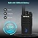 Retevis RT668H Funkgeräte, Walkie Talkie mit 10-in-1 Ladegerät, funkgeräte Set mit Bildschirm, Lizenzfrei PMR Funkgerät mit Headset, Funkgeräte Reichweite für Hotel, Sicherheit (10 STK, Schwarz)