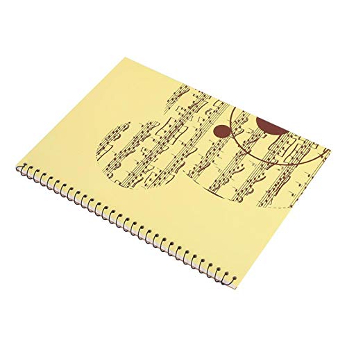 Musik-Notizbuch, 50 Seiten Leeres Noten-Notenbuch Stab-Notizbuch-Kompositionsbücher Geschenke für(Yellow bear pattern) Cover