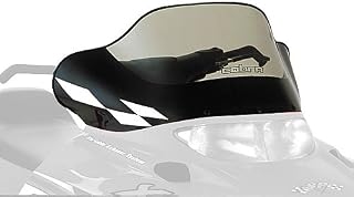 PowerMadd 11533 Cobra Windshield for Polaris Edge - Tint with black and white checkers - Mid height