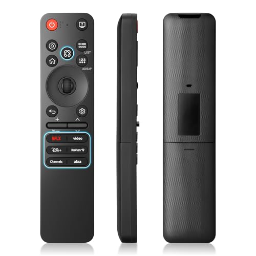 Magic-Remote-Control for-LG-Smart TV, Replacement Voice Remote Control Compatible with LG OLED QNED UHD and 4K TVs, Universal MR25GA MR24 MR23 MR22 MR21 MR20 MR19 Series