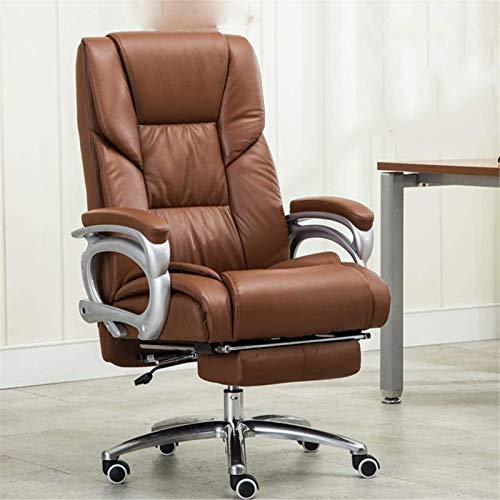 SUNMME Taburetes livianos Silla Boss de Cuero, sillón de Masaje reclinable, Silla de Oficina de Negocios, Silla de Escritorio cómoda y sedentaria, Silla para computadora en casa