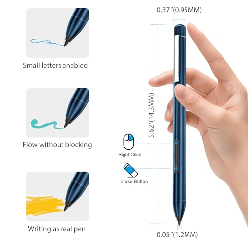 Image of Stylus Pen for Microsoft Surface (2500h Working Hours, Smooth Writing),Work for Surface Pro 11 /10 /9 /8 /X /7+ /7 /6 /5 /4 /3, Surface Go 4 /3 /2 /1, Surface Laptop /Studio /Book 5 /4 /3 /2 /1 for Students&Doers