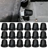 Kutyun 18Pcs Car Brake Bleeder Screw Caps, Auto Rubber Grease Fitting Cap Dust Zerk Cover, Universal Car Accessories Car Brake Bleeder Nipple Caps Replacement for Motorcycle Car Braking Systems