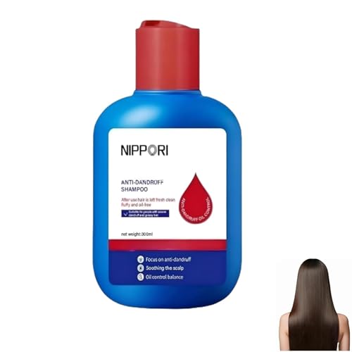 Champú Nipori, Selenium de champú Nipori, adecuado para todos los tipos de cabello, ayuda a controlar el aceite y a reducir la caspa, 300 ml (1pc)