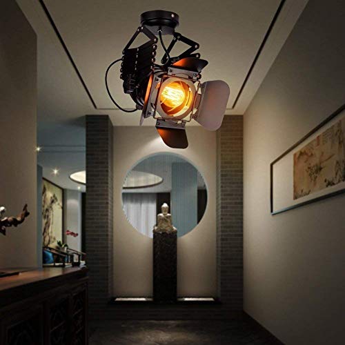 Lustre rétro orientable solution éclairage pour plafond bas et loft - 4