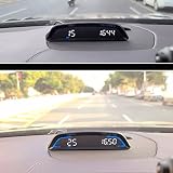 Walmeck Universal Car HUD Wyświetlacz BPS Speedoperometr Alarm Automatyczna Regulacja Jasności dla Pojazdów