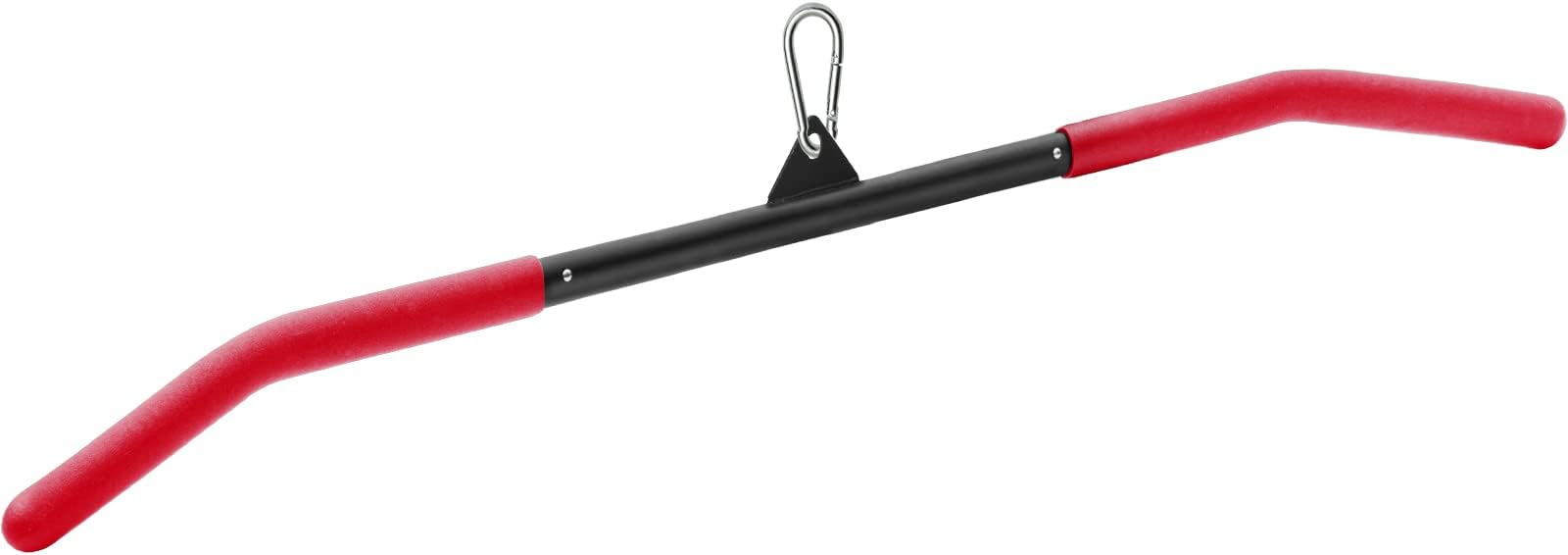SERTT 39.37 Inch LAT Pulldown Bar Attachment for Pulley Cable Machine, Curl Tricep Press Down Bar with Rubber Handle, LAT Pull Down Bar Accessories for Gym, Strength Workout, Muscle Building