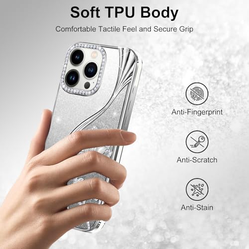 Coque pour iPhone 13 Pro résistant aux chocs et rayures TPU floral - 3