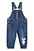 Produktbild Baby Mädchen Jeans Latzhose Strampler Overall Weiche Baumwolle Denim Hose Dünn für Frühling Sommer Stickmuster Cartoon Pink Häschen Größe 74/80