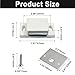Litoexpe 12 PCS Magnetic Door Catch White, Heavy Duty Single Magnetic Catch 15lb Cabinet Magnetic Catch with Screws, Magnetic Catch for Cupboard Kitchen Bathroom Closet Closures Cabinet
