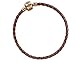 Fantastic Beasts Slider Charm Leather Bracelet brown Size XL Carat Shop Armbands
