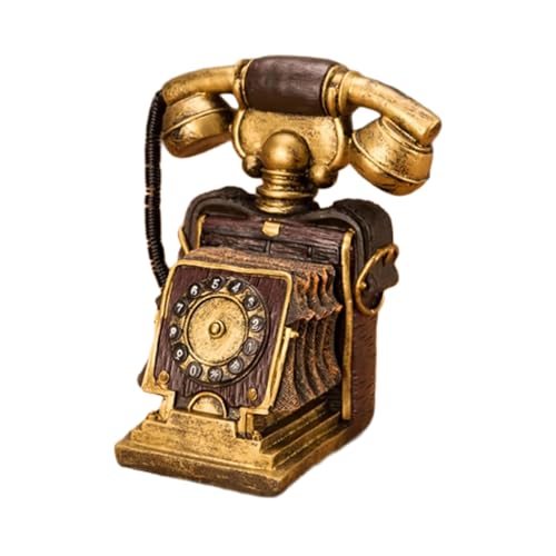 Téléphone vintage authentique en résine pour décors et vitrines