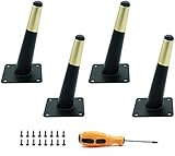 1 juego de 4 patas para muebles, patas de mesa de metal, para armario, patas de sof&aacute;, patas de mesa baja, patas de mueble de TV, patas intercambiables (15 cm)