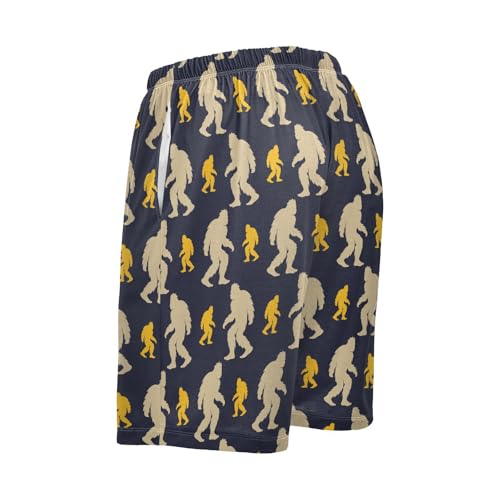 Men's Pajama Shorts Soft Comfy Casual Sleep Lounge Pj Bottom with Drawstring & Pockets4