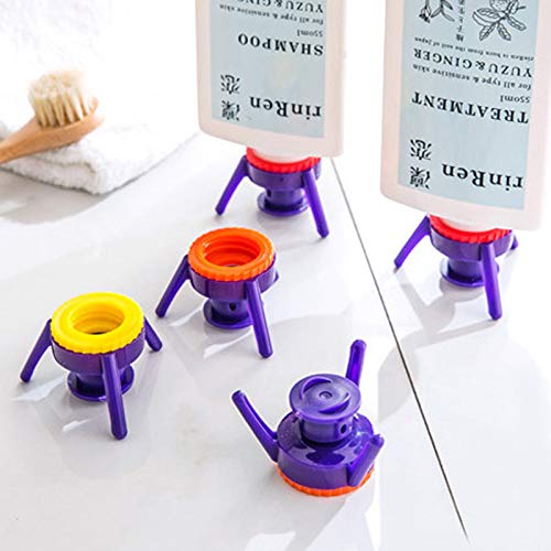 qisong Toss It Lot de 6 supports de bouteilles en plastique pour assaisonnement, shampooing, gel anti-fuite