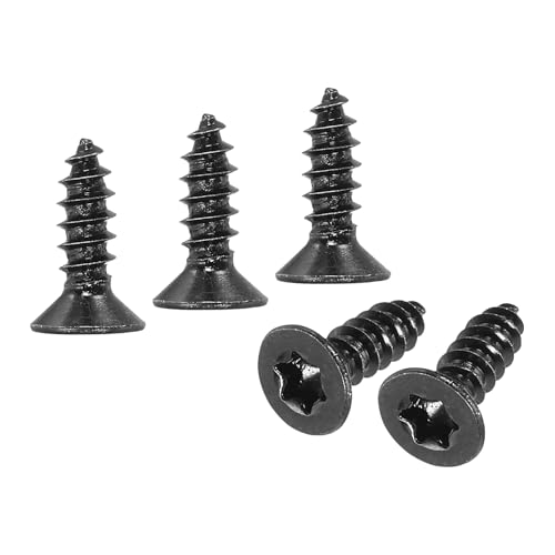 M METERXITY 50�p�b�N �g���N�X�˂� M4 x 12mm �t���b�g�w�b�h �؃l�W 304 �X�e�����X�X�`�[�� �t���X���b�h �M�� �Z���t�^�b�s���O �X�^�[ �� �{���g ��/�Ƌ�p [�u���b�N]