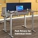 Sound Absorbing Privacy Shield - Desk Divider & Cubicle Wall (Dark Blue, 60