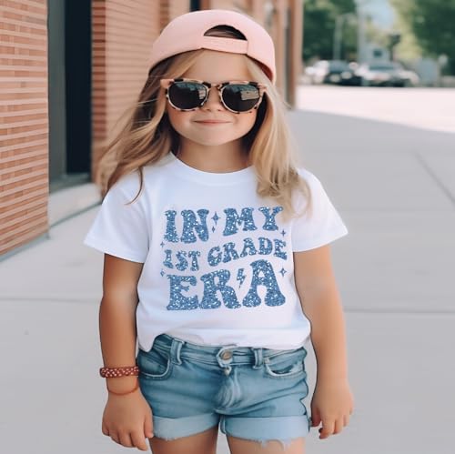 Back to School Glitter T-Shirt, 1st Grade Through 5th Grade, Pre-K and Kindergarten Gear, Fun Classroom Apparel, Youth School Shirt, Trendy Kids Outfit, Glittery Grade Level Design Tee. Black4