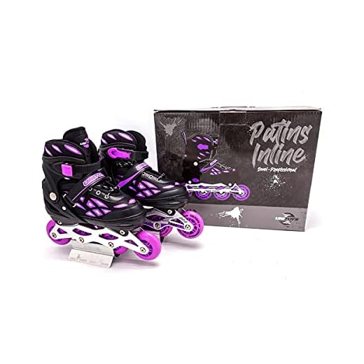 Patins Inline Semi Profissional Roxo - Unitoys