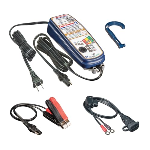Mantenedor de 9 pasos Optimate 4 Quad Program TM631 con carga sellada de 1.25A 4