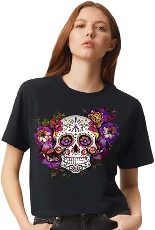Halloween Skull Shirt – Funny Skeleton T-Shirt for Women, Hallowe...