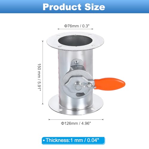 Conduit de 12,7 cm amortisseur de refoulement pour aérations et extracteurs - 3