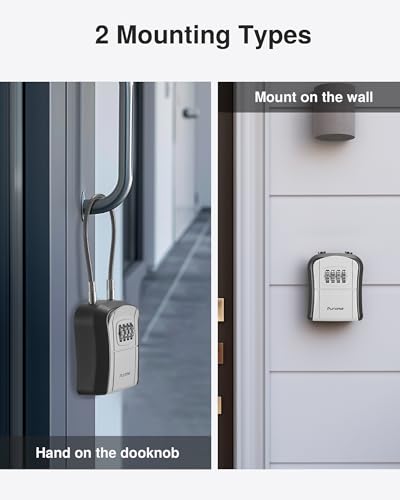 Puroma LB234A Lock Box, Portable Key Lock Box thumb #2