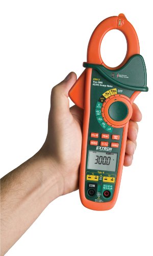 Image of Extech EX613 Clamp Meter 400A with Dual Type K Inputs and IR Thermometer