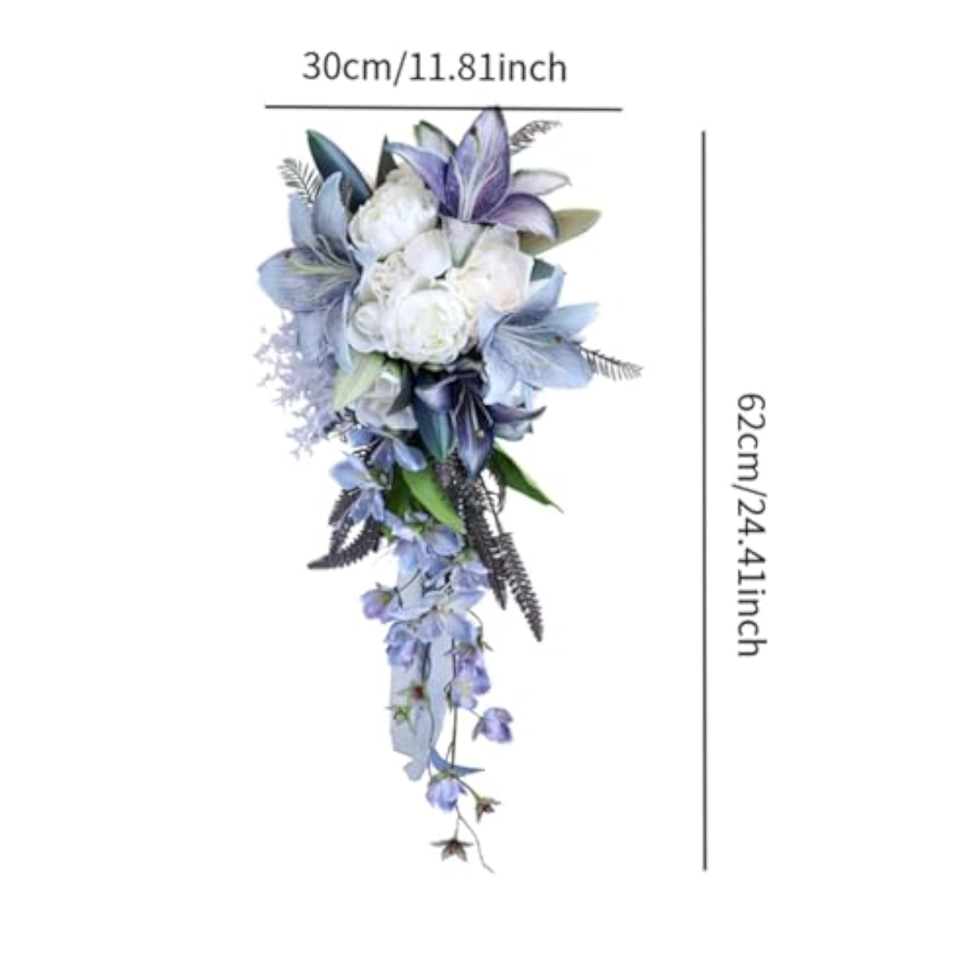 Wedding Bouquet for Bride Water Drop Shape