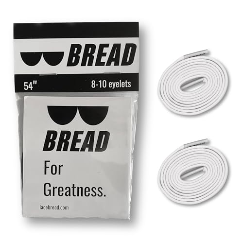 Image of Bread Elastic Xtra Stretch No-Tie Shoelaces - Durable Slip-On Laces for Sneakers & Boots, Kids & Adults, Travel-Friendly