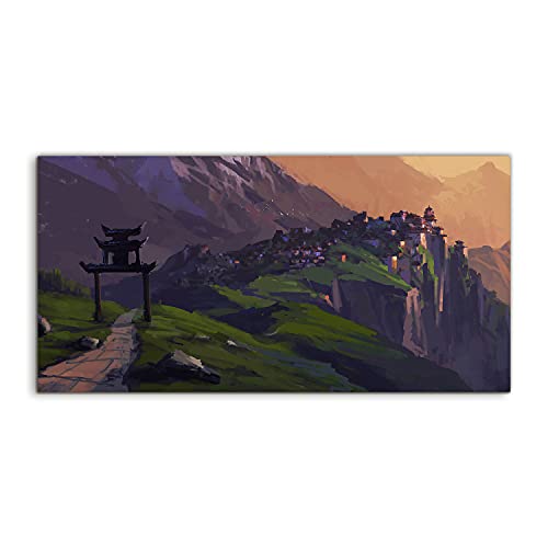 Art photo en verre trempe 140x70cm decoration murale de luxe salon moderne