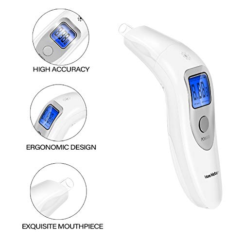 Ketone Meter Breathalyzer, Ketogenic Breath Analyzer For Weight Loss With 10 Mouthpiece(White) #TOP4