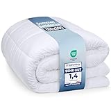 Utopia Bedding Bettdecke 180 x 200 cm, leichte Bettdecke mit Polyesterfüllung für 4 Jahreszeiten, Mikrofaser, für 1 Person (weiß)