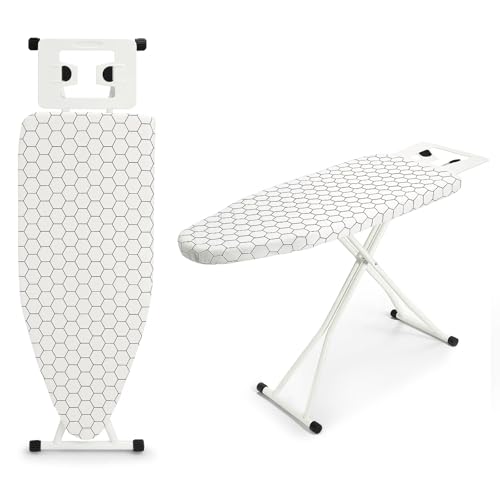 CROWNSHOP Ironing Boards 110X38X64-77CM 6 Adjustable Heights Iron Board