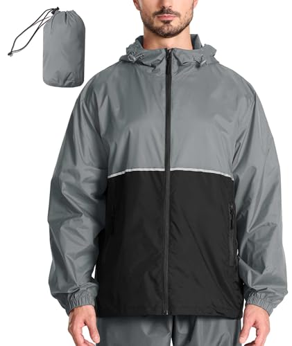 SPEEDRUN Chubasquero Impermeable Hombre Ligero Chaqueta Impermeable Hombres Moto Chubasquero Plegable Running Deportivo Poncho Lluvia Senderismo Shubasquero Bicicleta Sport Outdoor