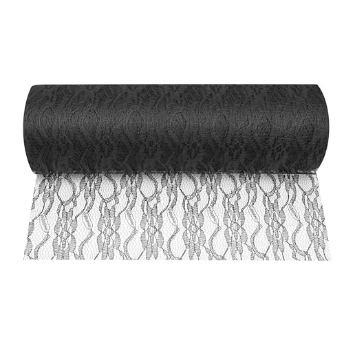 Chemin de table en dentelle noire de qualité supérieure MODERNO - 3