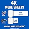 Scott 1000 Toilet Paper, 8 Rolls, Septic-Safe, 1-Ply Toilet Tissue