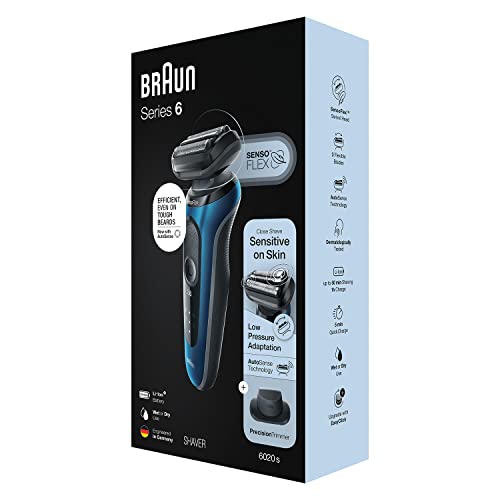 Braun Nieuwe Series 6 B1200s snoerloos scheerapparaat, AutoSense, SensoFlex, EasyClick, Wet & Dry