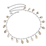 Zkydhbd Metallic Muscheln Pendnat Kettengürtel Für Frauen Mädchen Verschiedene Strandbekleidung...
