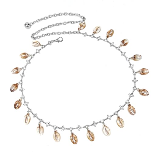 Waist Chain Belt With Handpicked Seashells Adjustable Belly Chain Body Jewelry For Women Dresses And Pants Seashells Waist Belt3