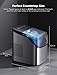 GoveeLife Smart Ice Maker Countertop, Portable Ice Machine with Voice Control, 9 Ice Cubes in 6 Minutes 3 Sizes, 26lbs/24Hrs, Self Cleaning RGB Lights, Quiet Ice Maker with Scoop for Kitchen Silver