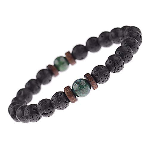 Bracelet couple en pierre verte : l'accessoire mode des étudiants