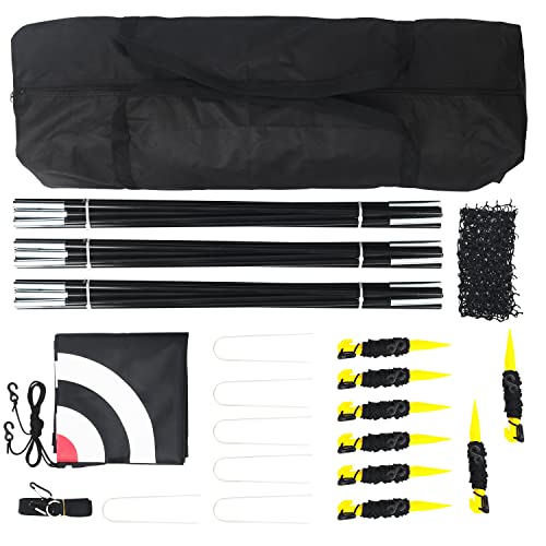 Pro 20FT Baseball Batting Cage Net and Frame, Baseball & Softball Hitting Cage Netting for Pitching Training in The Backyard - with Pitching Backstop and Carry Bag