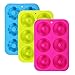 Ballery Donut Stampo, Set di 3 stampi per Ciambella in Silicone Donut Stampi Rotonda e Fiori Donut Stampi Antiaderente & Termoresistente Teglia Maker Pan per Cupcake, Gelatine e Dolci