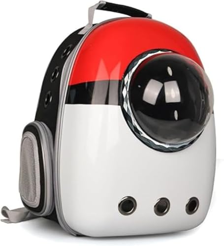 猫キャリーバッグ ペット バッグ ペット用キャリーバッグ 大容量 耐荷重7Kg 宇宙船 カプセル 軽量 小型犬用 ドライブ キャンピング 加工 お出かけに便利 旅行 通院 災害 避難用 (F)