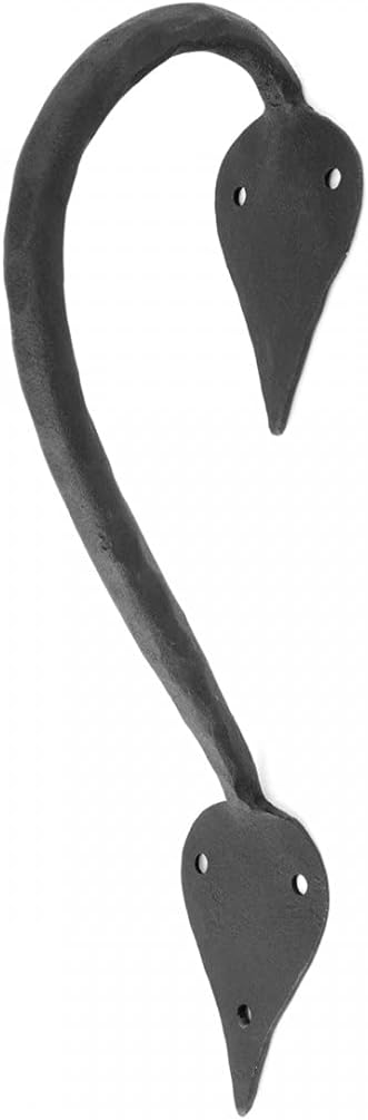 Renovators Supply Antique Spade Black Cast Iron Door Handle Pull 9 Kitchen Cabinet Hardware, Vintage Pulls