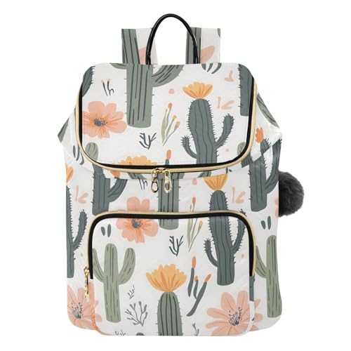 Sac à dos de voyage cactus vert pour femme idéal pour weekend et sorties